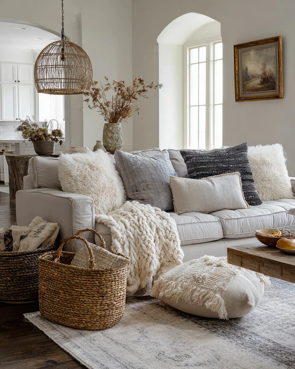 Airy French Country Living Room Decor Ideas