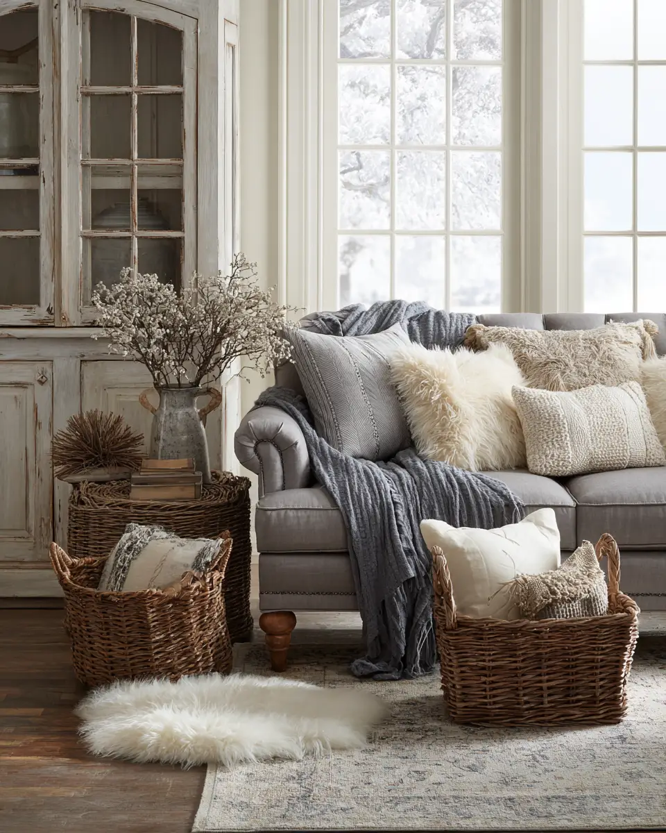 Airy French Country Living Room Decor Ideas