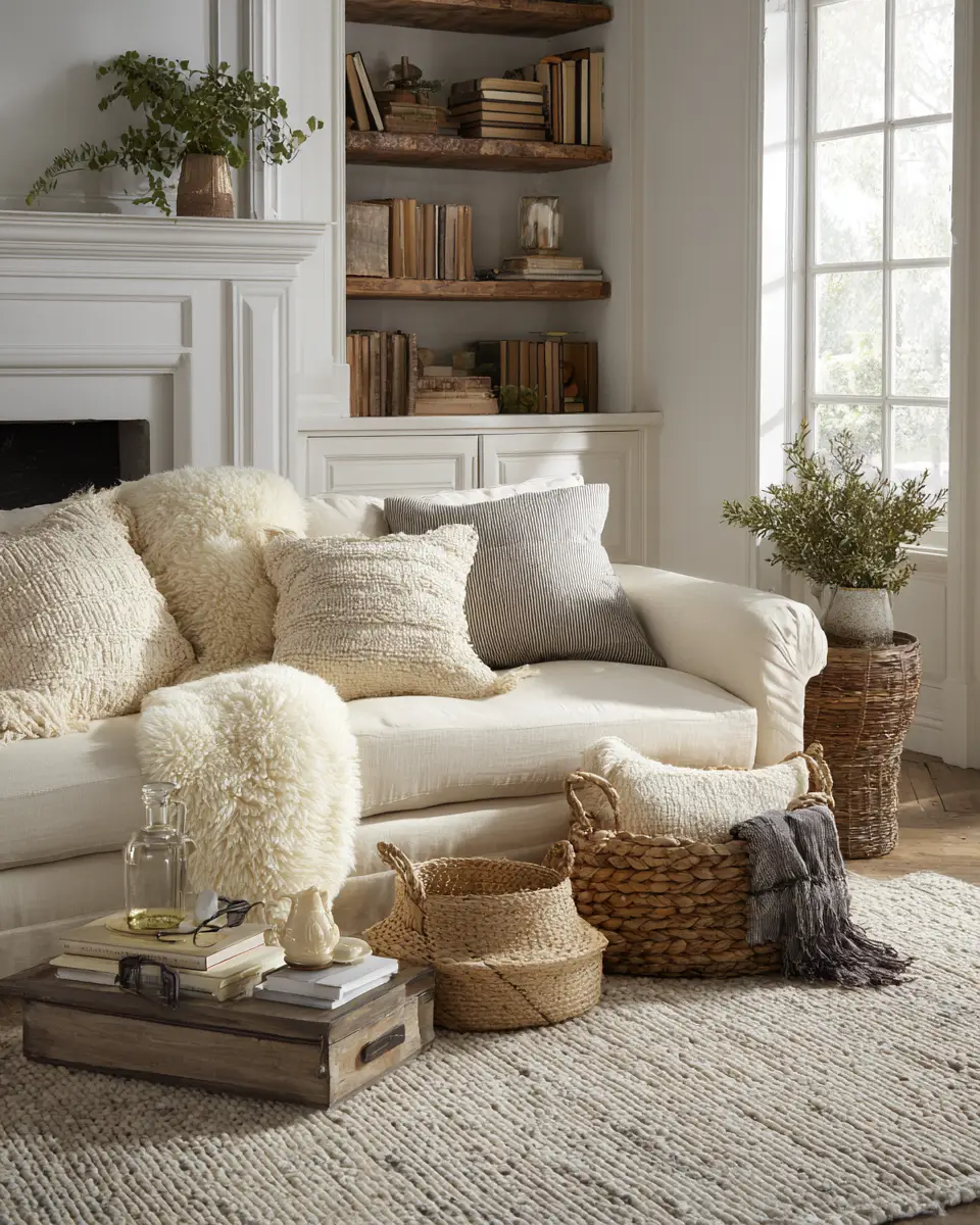 Airy French Country Living Room Decor Ideas