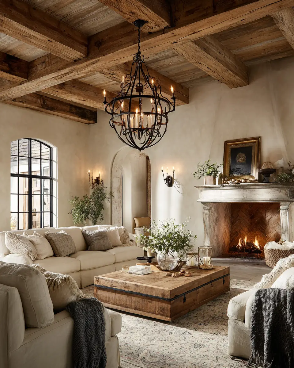 Airy French Country Living Room Decor Ideas