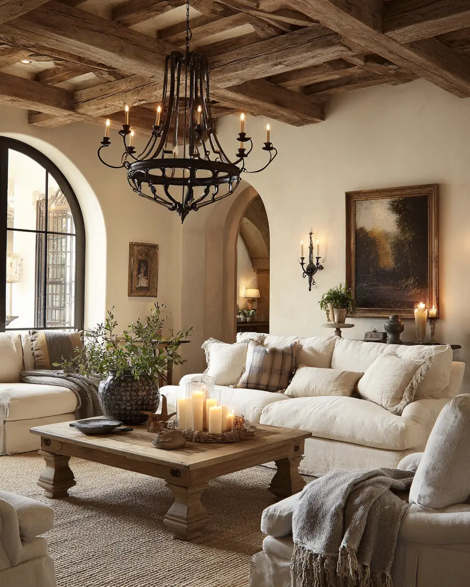 Airy French Country Living Room Decor Ideas