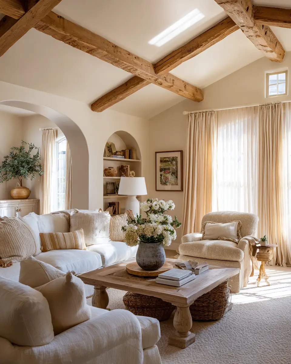 Airy French Country Living Room Decor Ideas