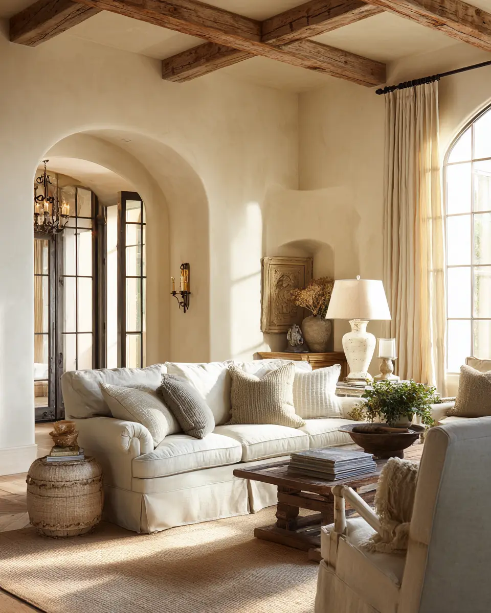 Airy French Country Living Room Decor Ideas