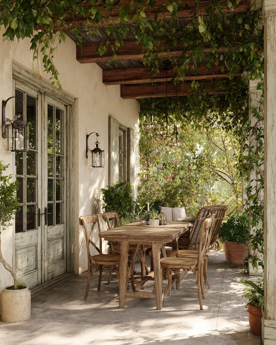 Airy French Country Porch Decor Ideas
