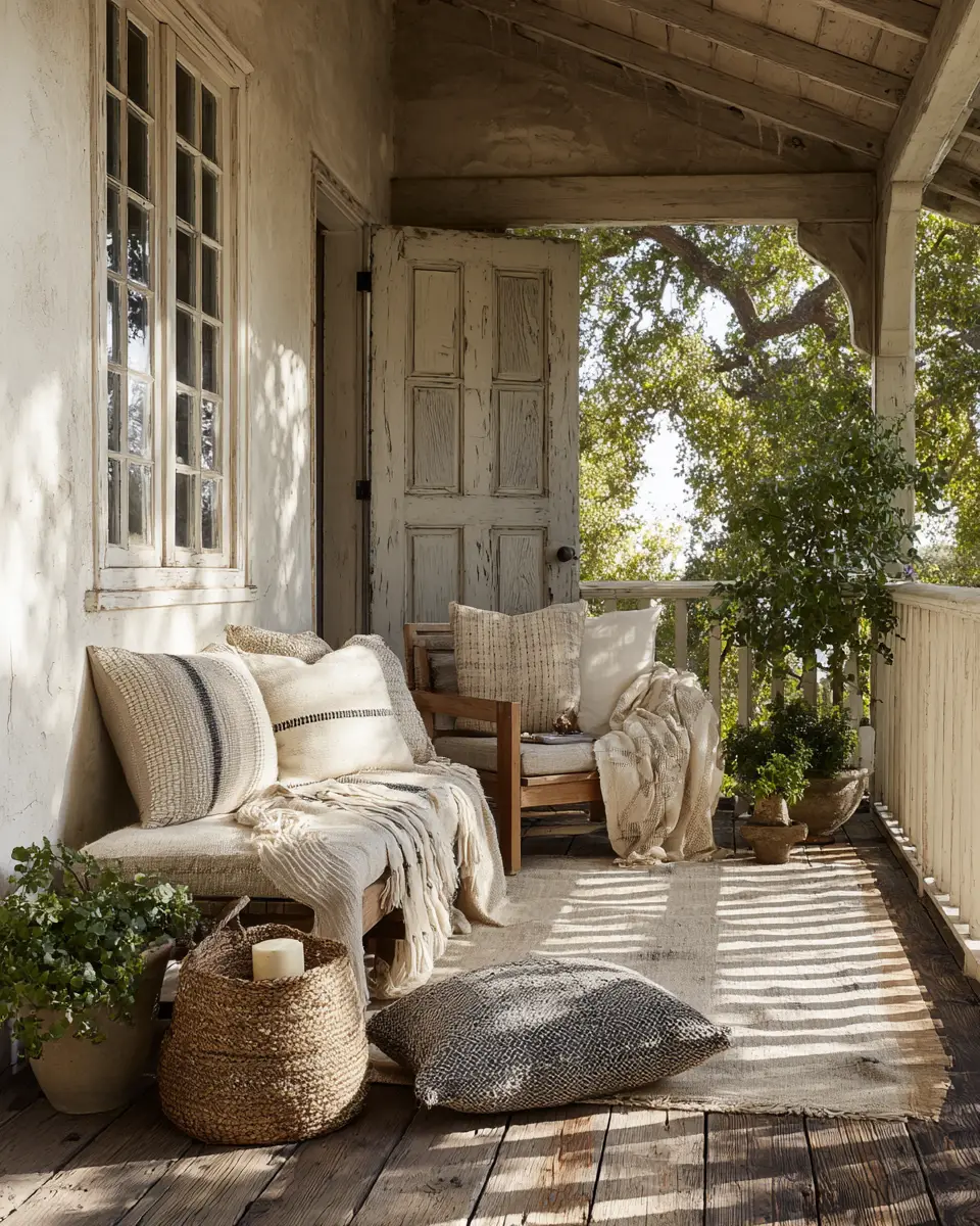 Airy French Country Porch Decor Ideas