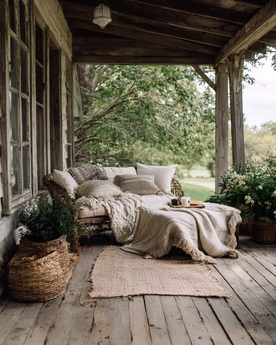 Airy French Country Porch Decor Ideas