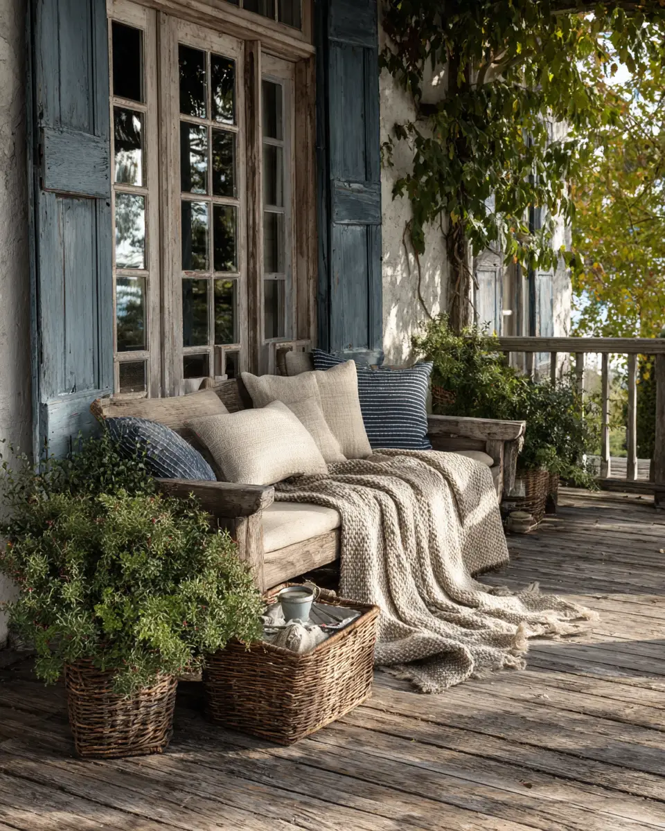 Airy French Country Porch Decor Ideas