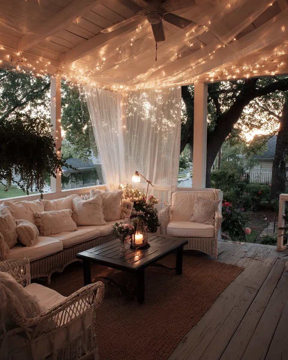 Airy French Country Porch Decor Ideas