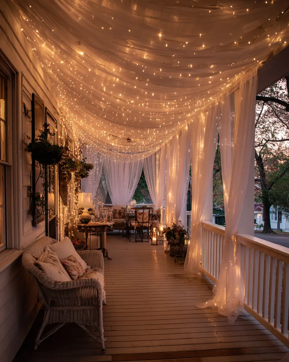 Airy French Country Porch Decor Ideas