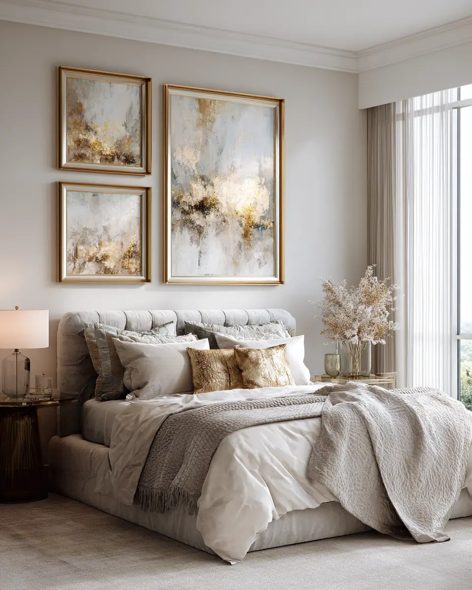 Airy Glam Bedroom Decor Ideas