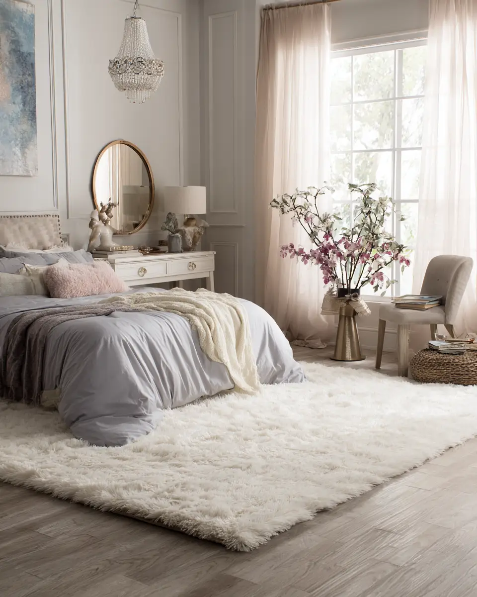 Airy Glam Bedroom Decor Ideas