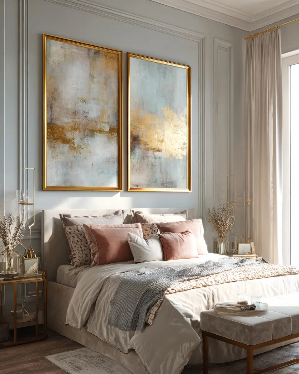 Airy Glam Bedroom Decor Ideas