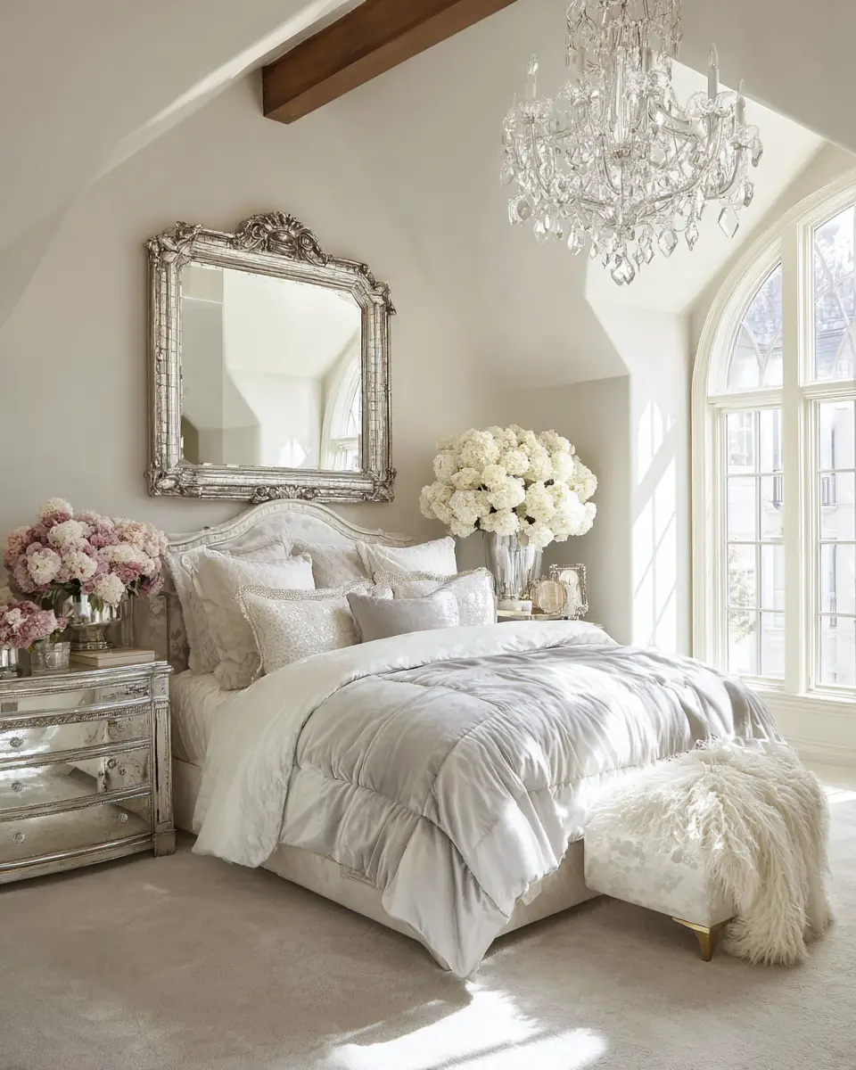 Airy Glam Bedroom Decor Ideas