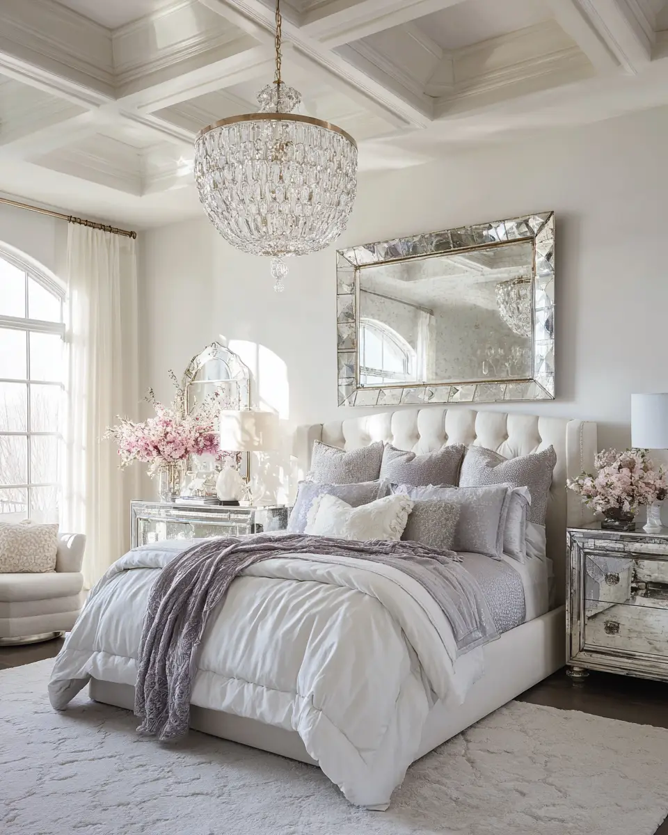 Airy Glam Bedroom Decor Ideas