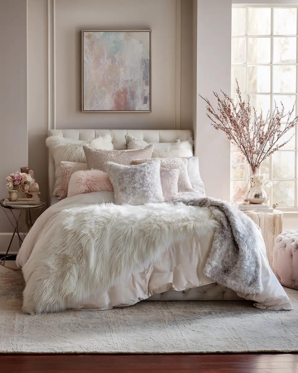 Airy Glam Bedroom Decor Ideas