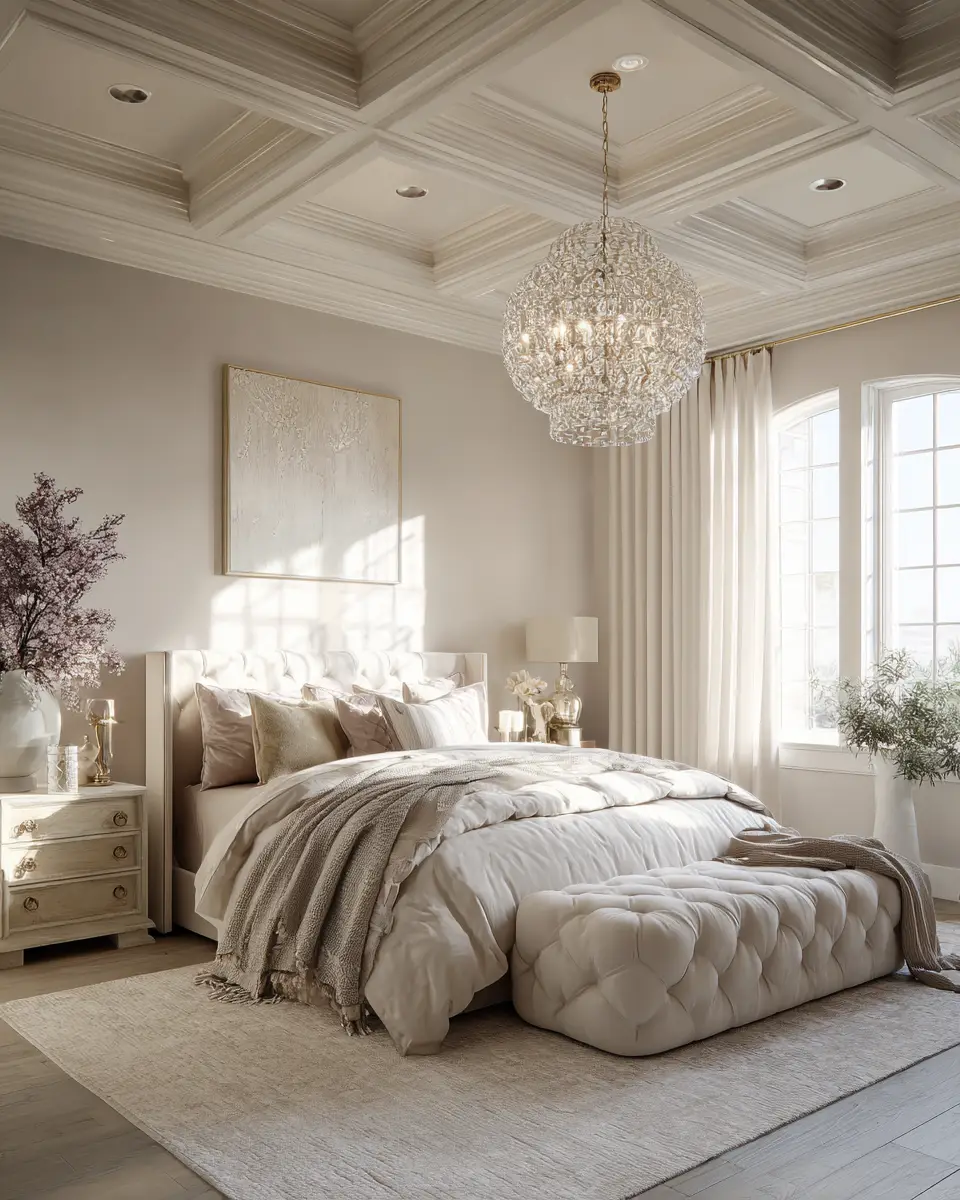 Airy Glam Bedroom Decor Ideas
