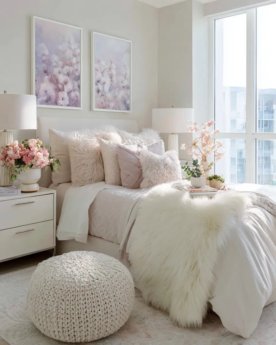 Airy Glam Bedroom Decor Ideas