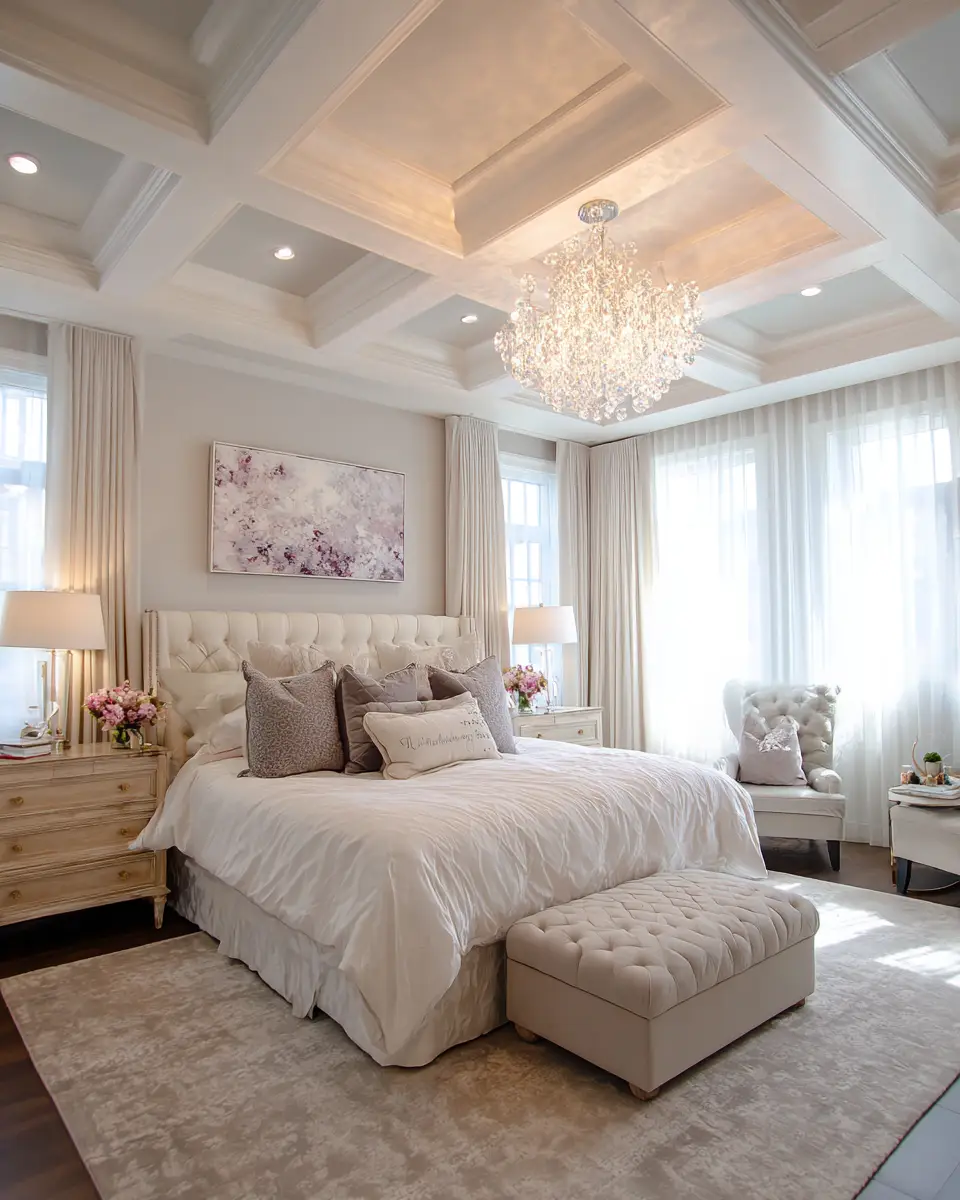 Airy Glam Bedroom Decor Ideas