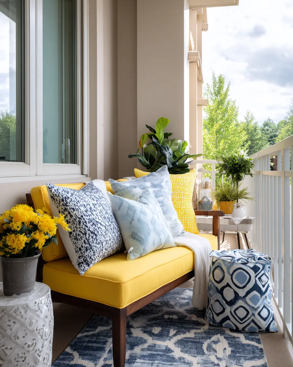 Airy Mid-Century Modern Balcony Decor Ideas