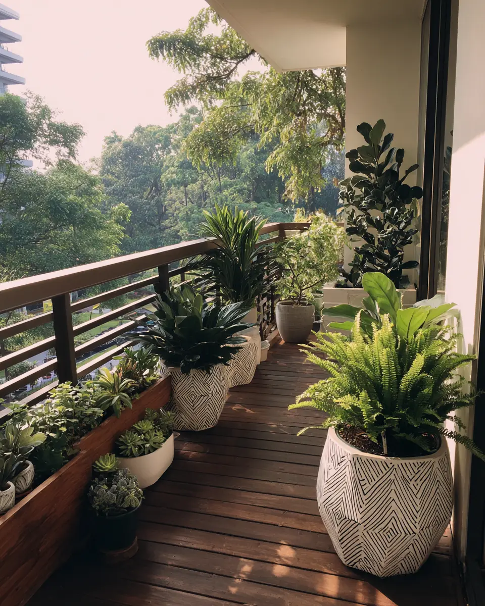 Airy Mid-Century Modern Balcony Decor Ideas