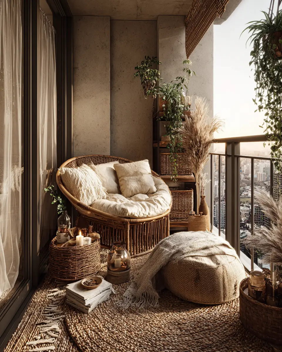 Airy Mid-Century Modern Balcony Decor Ideas