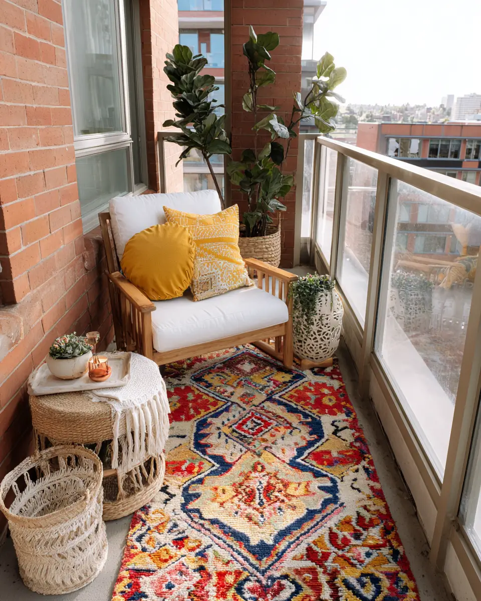 Airy Mid-Century Modern Balcony Decor Ideas