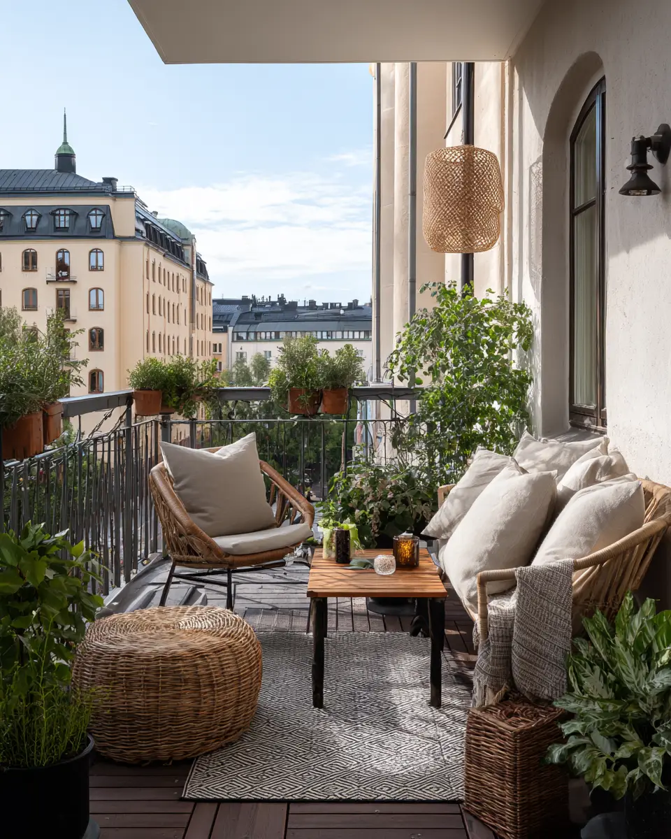 Airy Mid-Century Modern Balcony Decor Ideas