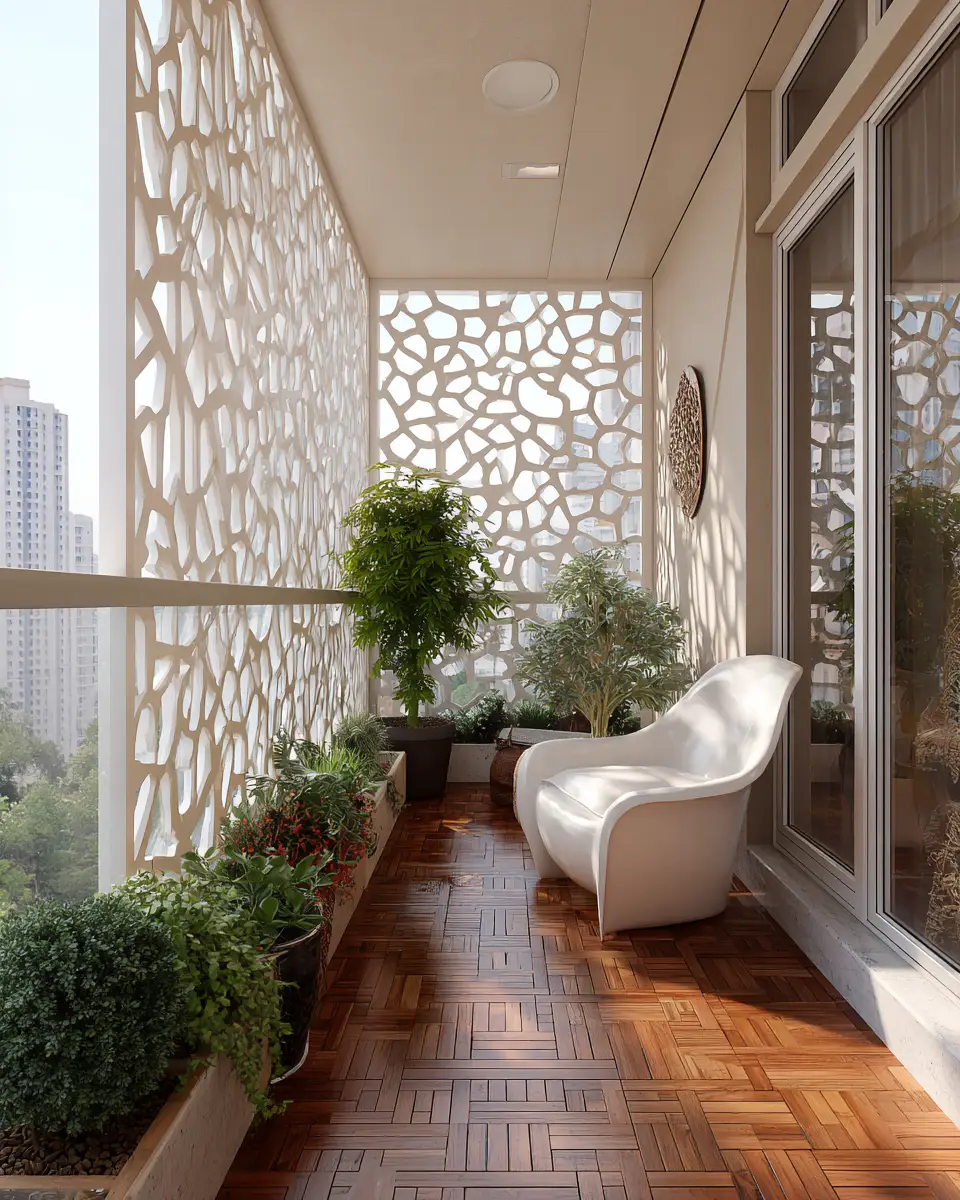 Airy Mid-Century Modern Balcony Decor Ideas