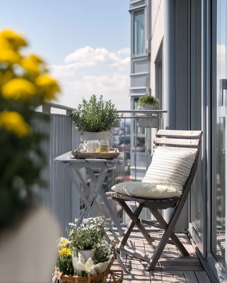 Airy Mid-Century Modern Balcony Decor Ideas
