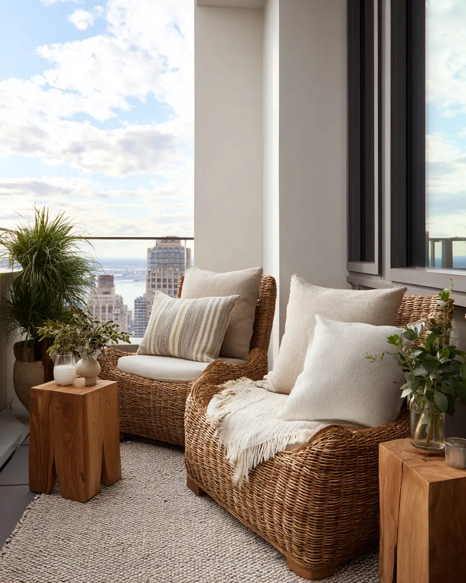 Airy Mid-Century Modern Balcony Decor Ideas