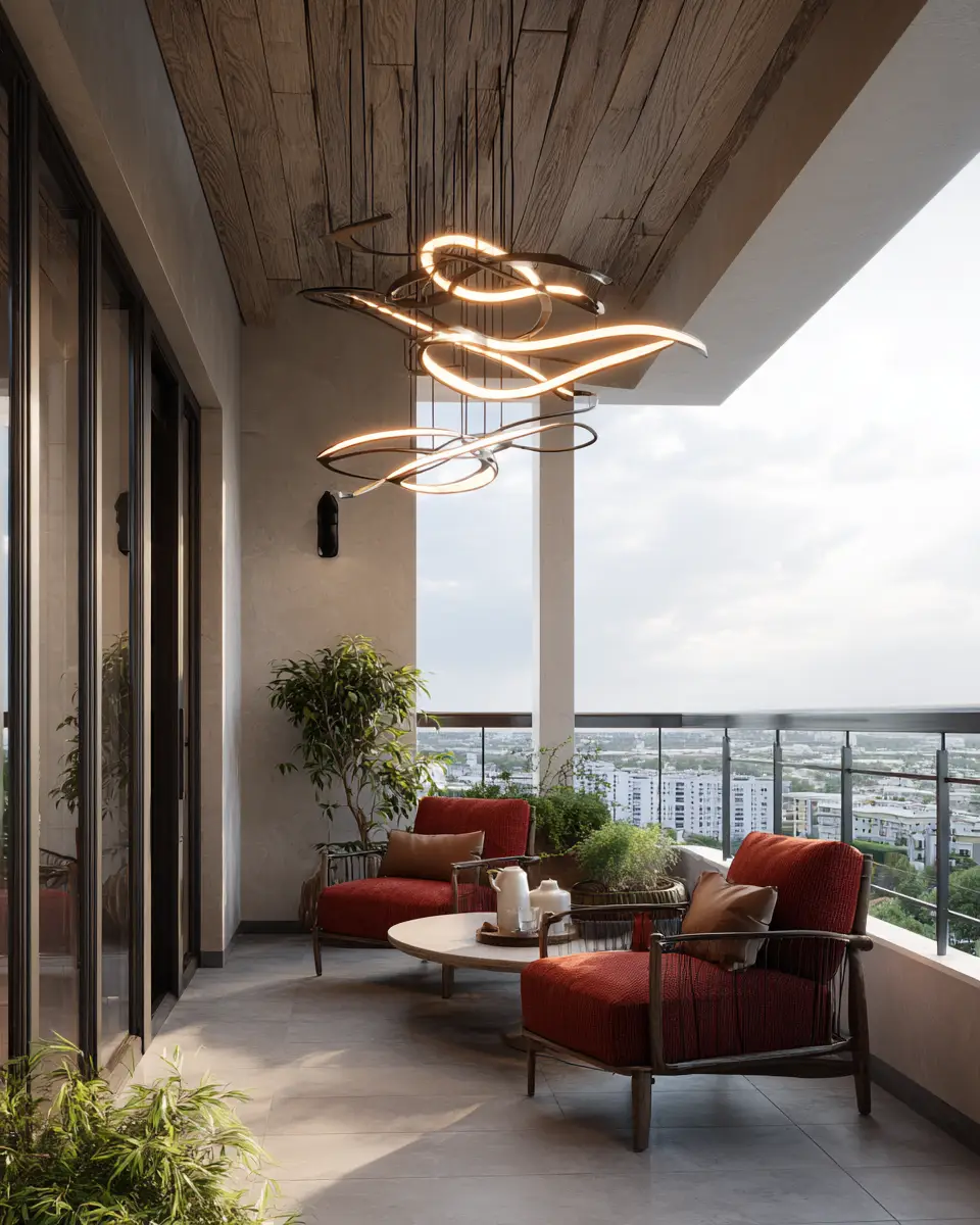 Airy Mid-Century Modern Balcony Decor Ideas