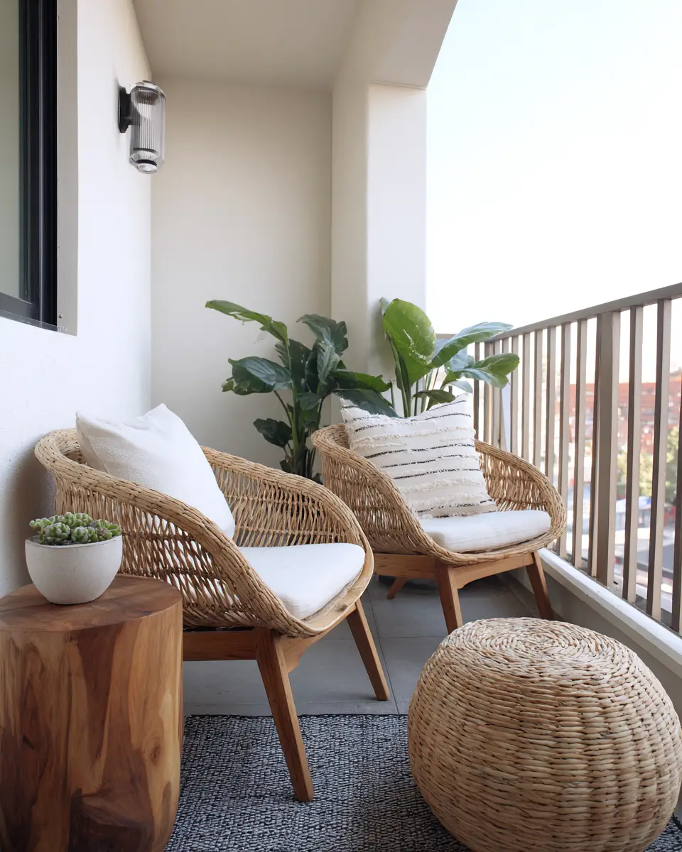 Airy Mid-Century Modern Balcony Decor Ideas