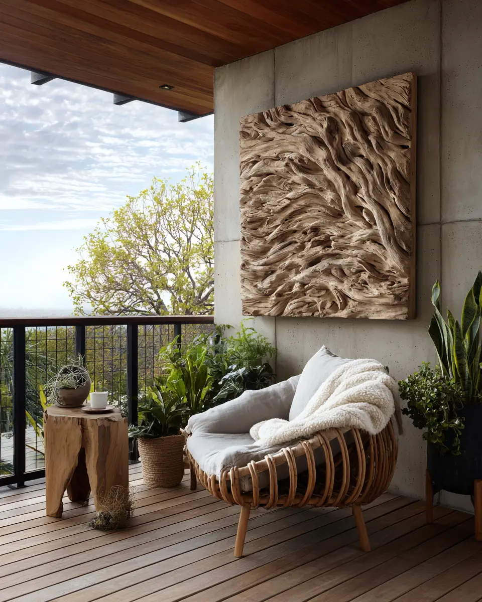 Airy Mid-Century Modern Balcony Decor Ideas