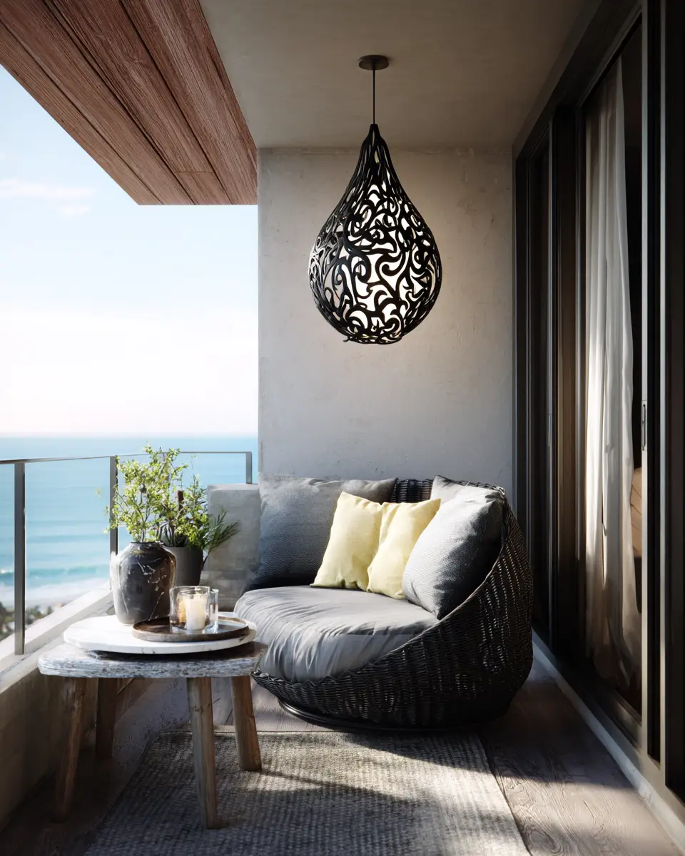 Airy Mid-Century Modern Balcony Decor Ideas