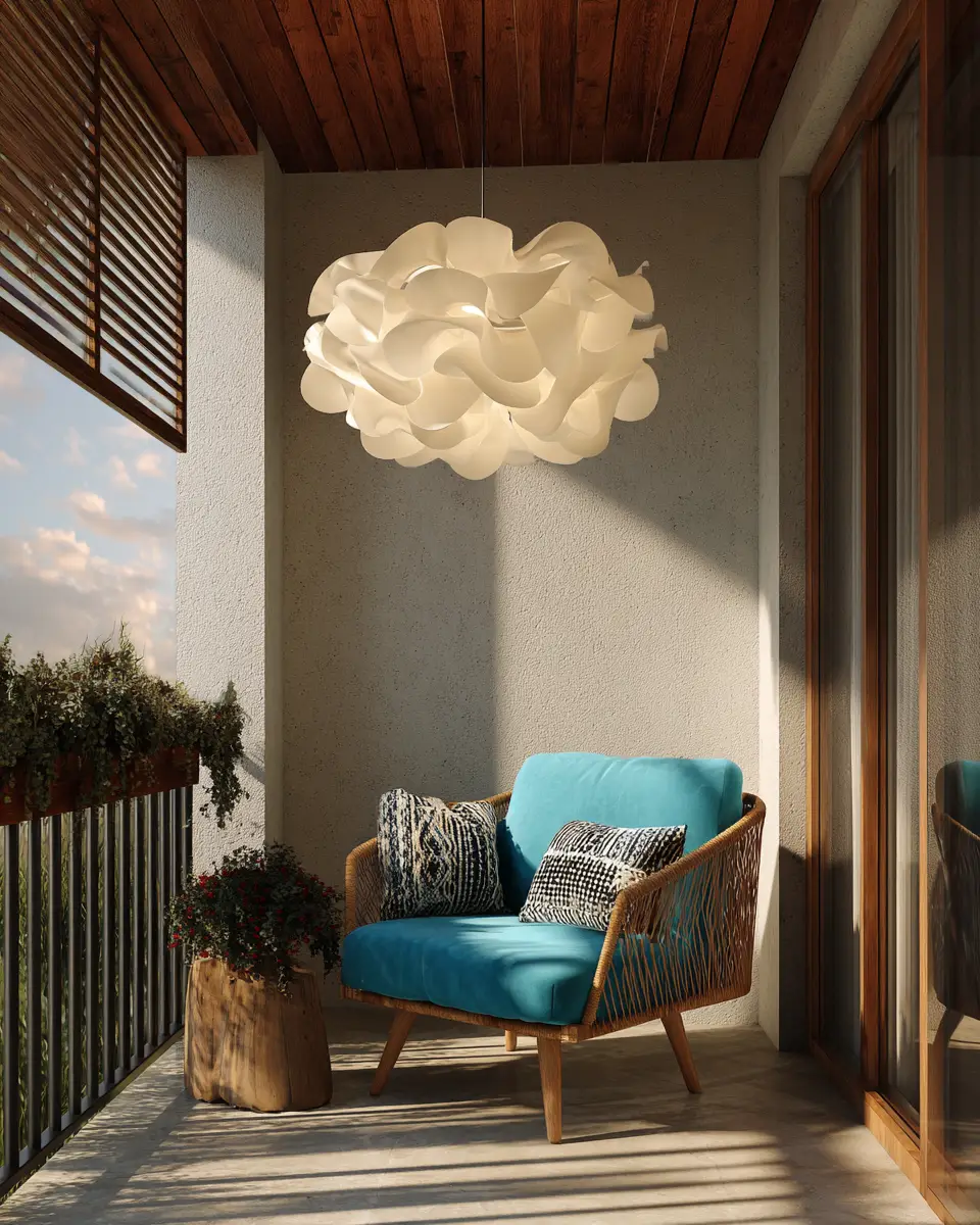 Airy Mid-Century Modern Balcony Decor Ideas