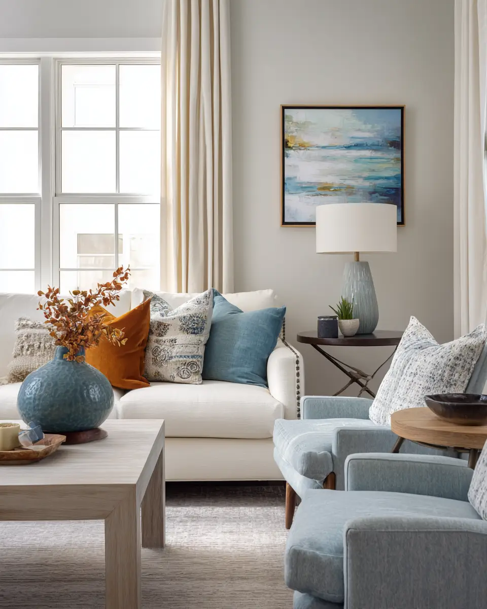 Airy Mid-Century Modern Living Room Decor Ideas