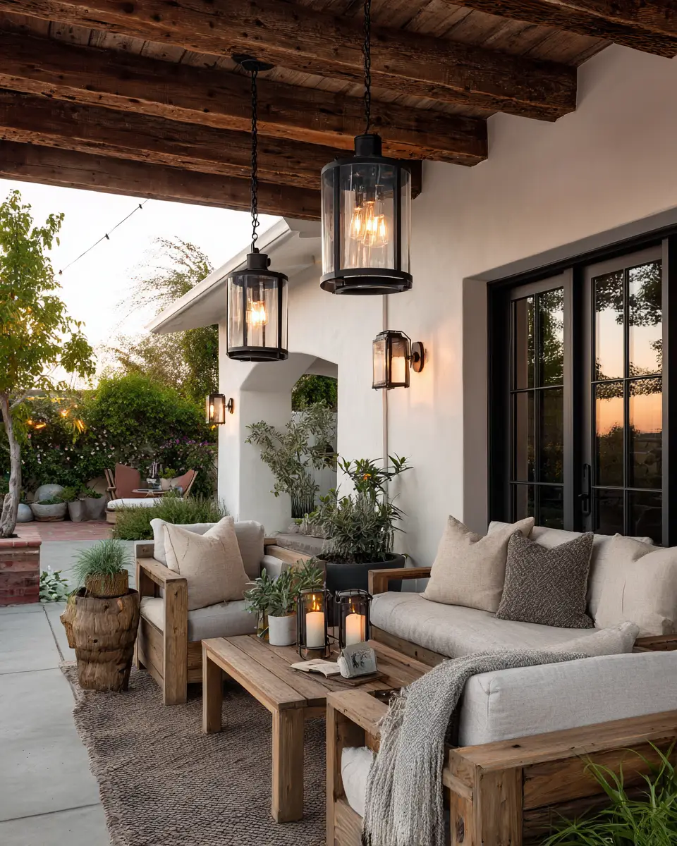 Airy Modern Farmhouse Patio Decor Ideas