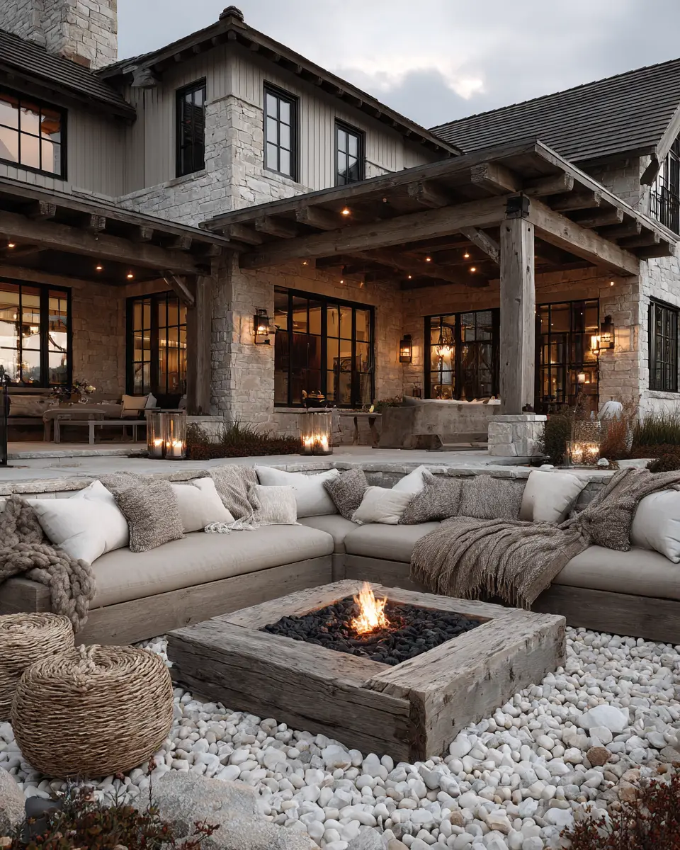 Airy Modern Farmhouse Patio Decor Ideas