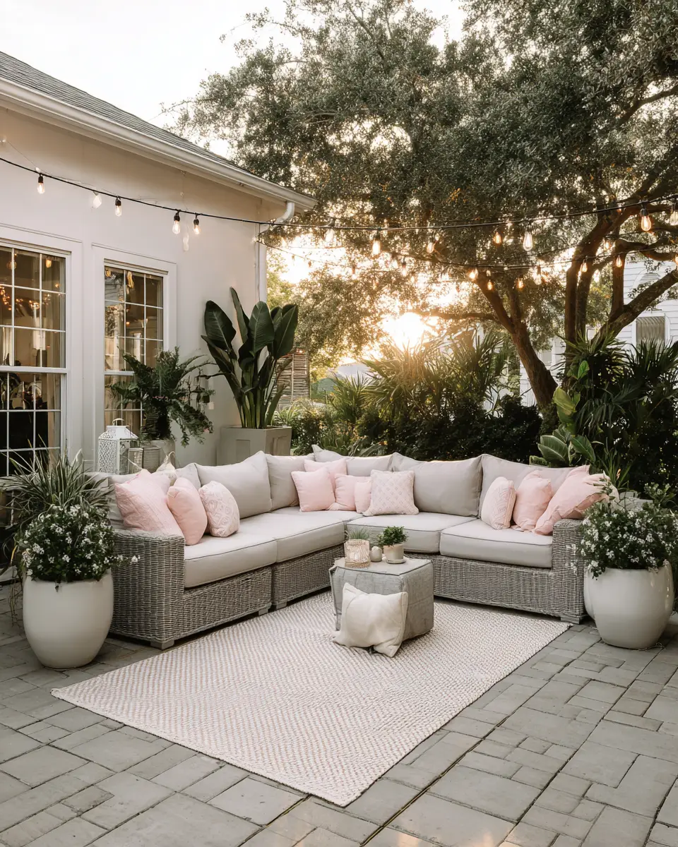 Airy Modern Farmhouse Patio Decor Ideas