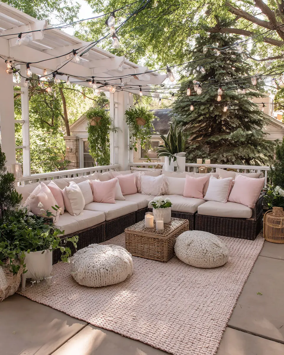 Airy Modern Farmhouse Patio Decor Ideas