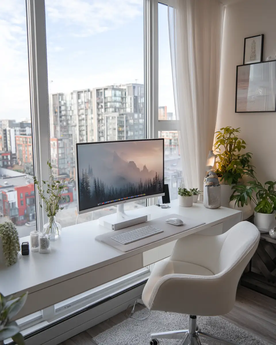 Airy Modern Home Office Decor Ideas