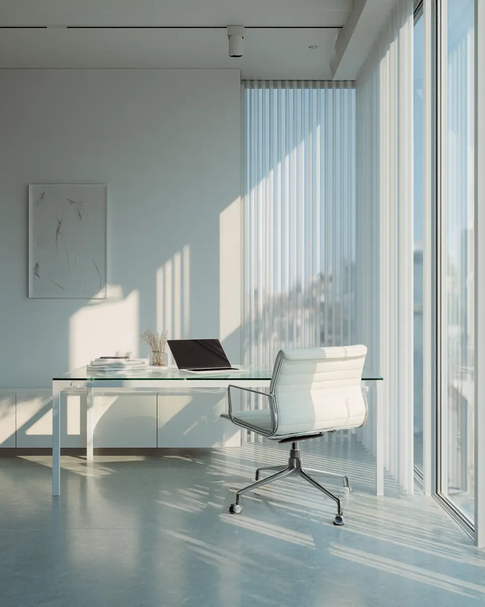 Airy Modern Home Office Decor Ideas