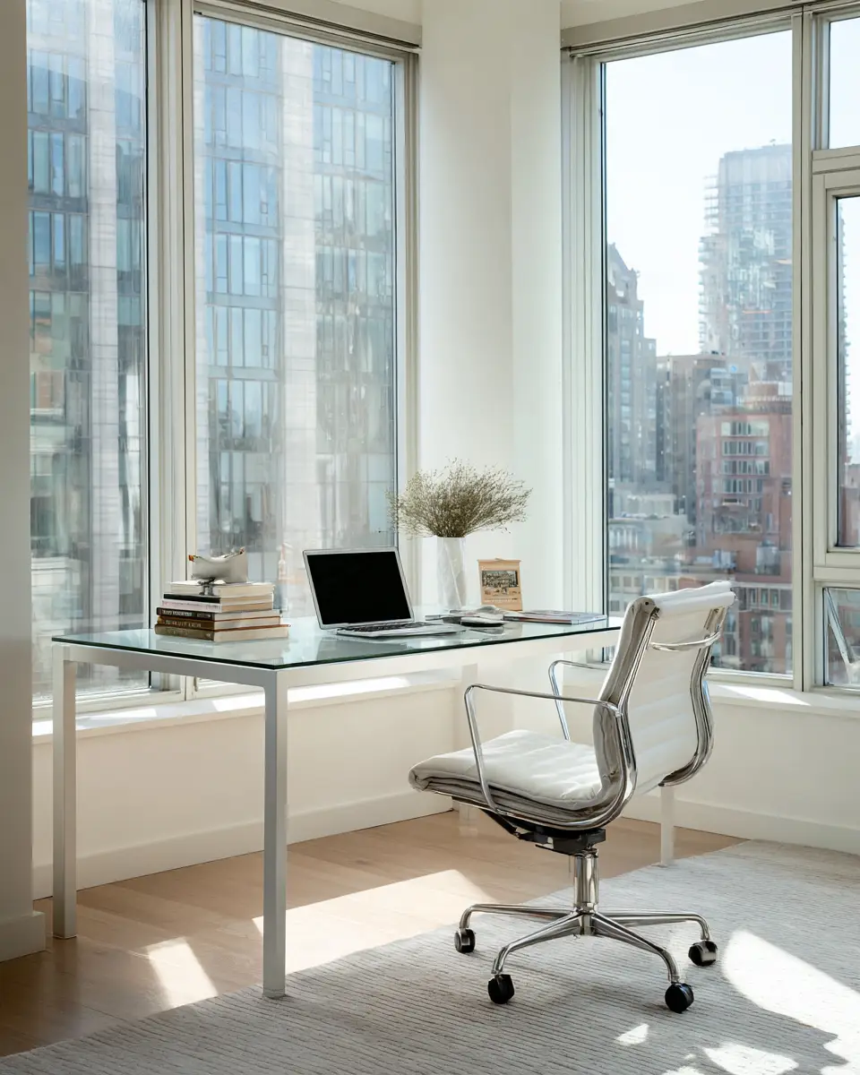 Airy Modern Home Office Decor Ideas