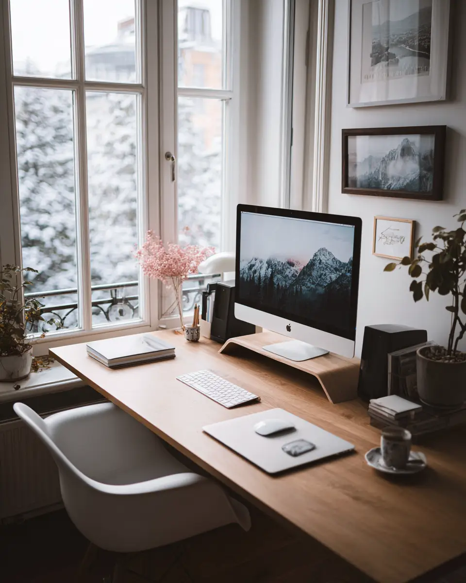 Airy Modern Home Office Decor Ideas