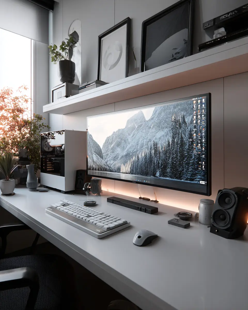 Airy Modern Home Office Decor Ideas