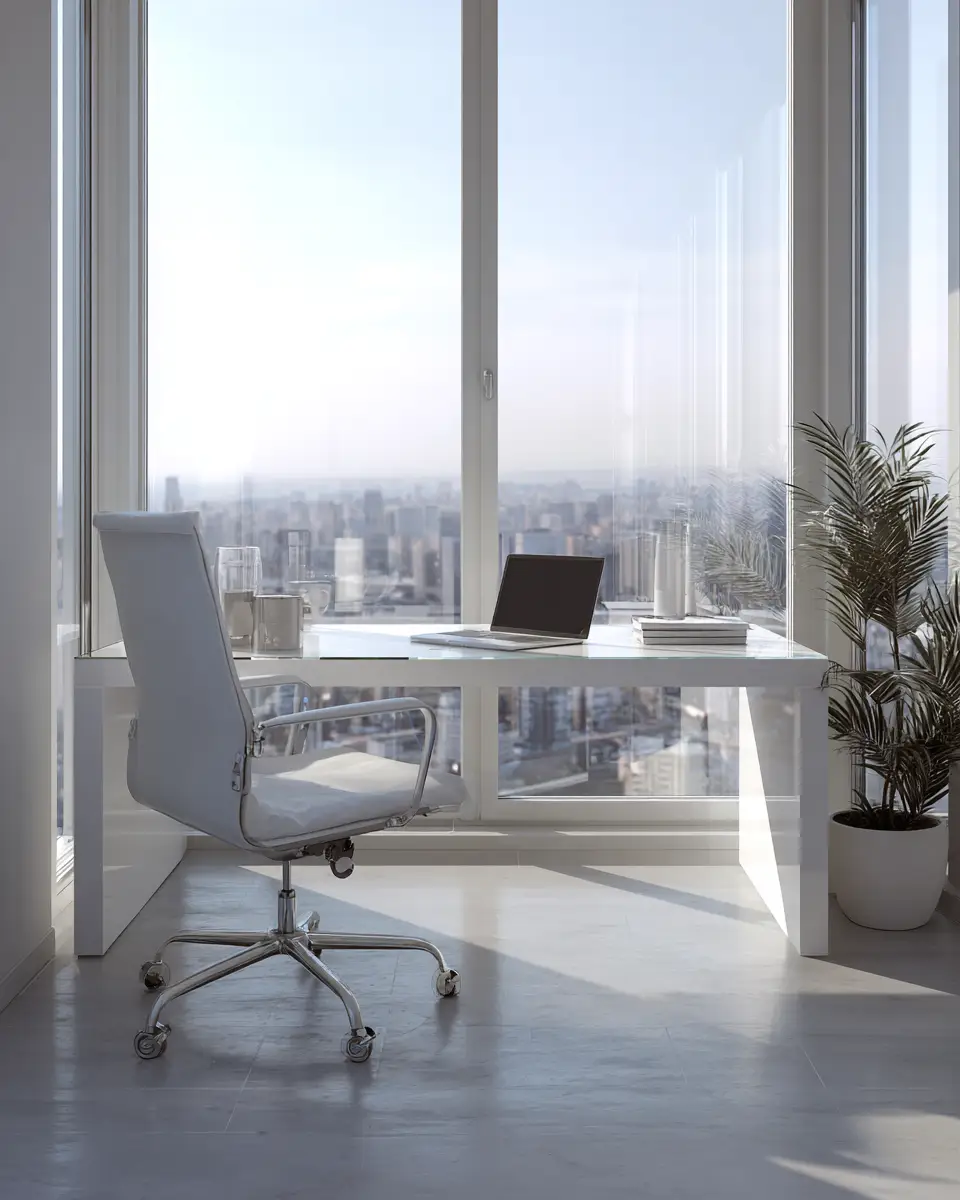 Airy Modern Home Office Decor Ideas