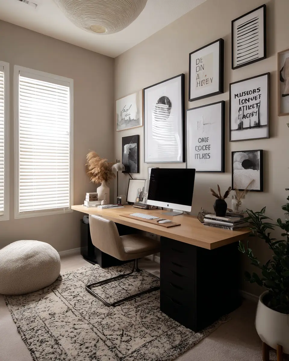 Airy Modern Home Office Decor Ideas