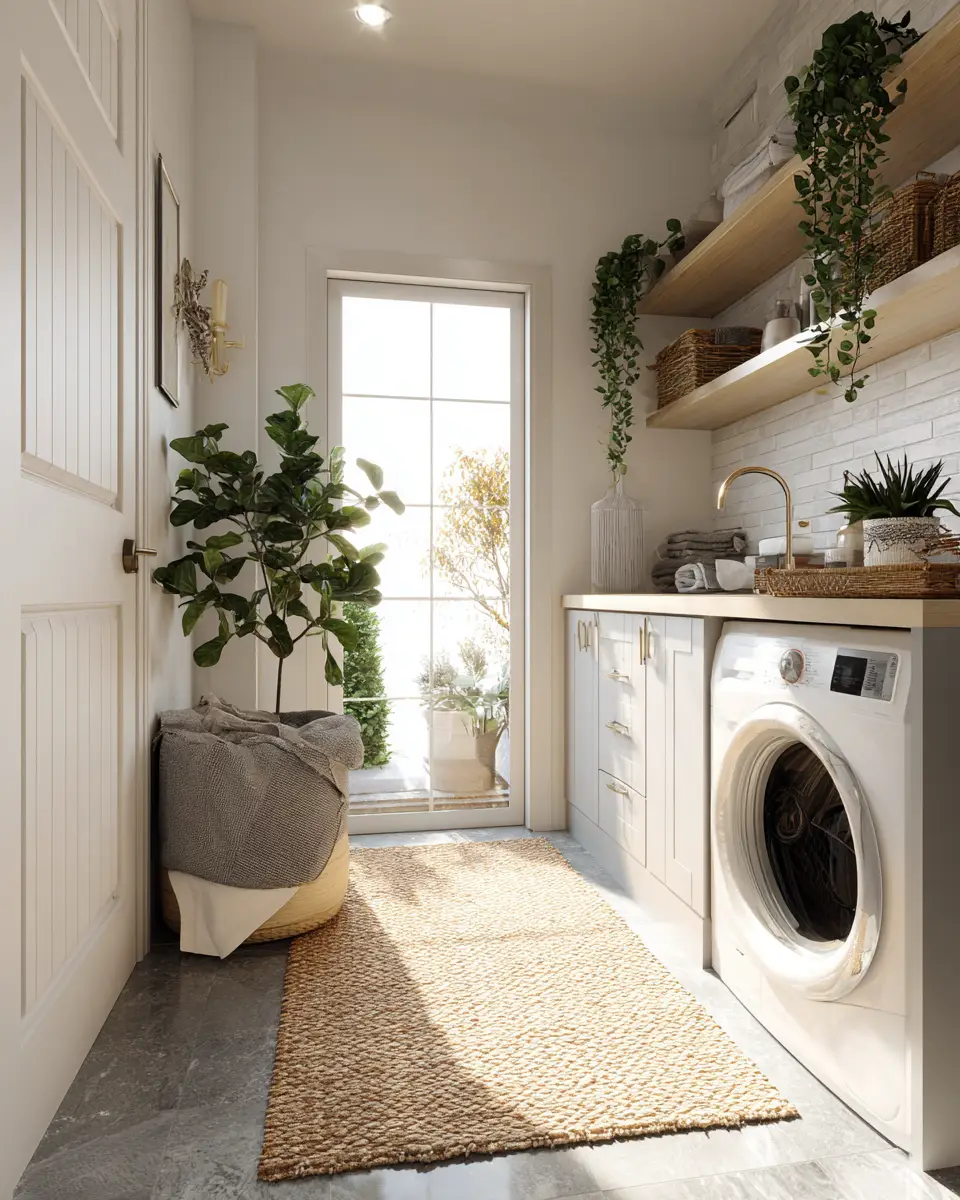 Airy Modern Laundry Room Decor Ideas - Featured