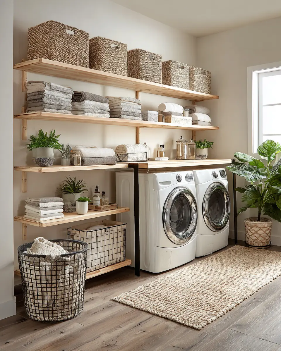 Airy Modern Laundry Room Decor Ideas