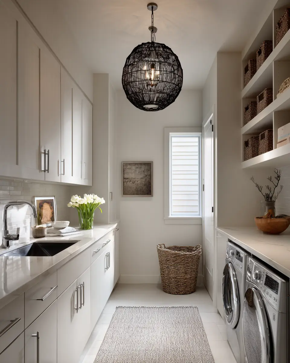 Airy Modern Laundry Room Decor Ideas